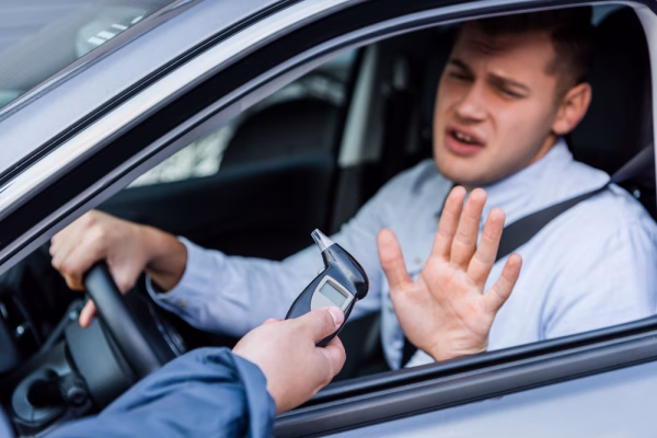 This man refuses to take a DUI breathalyzer test, potentially violating the California Implied Consent Law